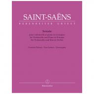 Saint-Saëns, C.: Violoncellosonate D-Dur (unvollständig) 