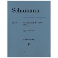 Schumann, R.: Klaviersonate fis-Moll Op. 11 