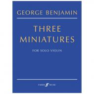 Benjamin, G.: Three Miniatures (2001-2) 