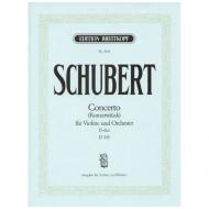 Schubert, F.: Violinkonzert D 345 D-Dur 