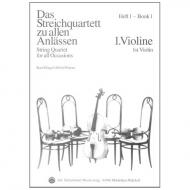 Das Streichquartett zu allen Anlässen Band 1 – Violine 1 
