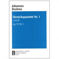 Brahms, J.: Streichquartett c-moll, op. 51/1 