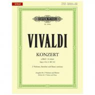 Vivaldi, A.: Konzert für 2 Violinen Op. 3/8 RV 522 a-Moll 