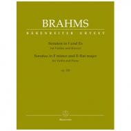 Brahms, J.: Violinsonaten Op. 120 f-Moll & Es-Dur 