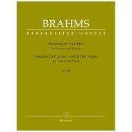 Brahms, J.: Violinsonaten Op. 120 f-Moll & Es-Dur 
