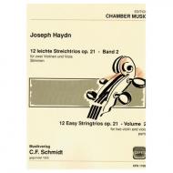 Haydn, J.: 12 leichte Streichtrios Op. 21 – Band 2 