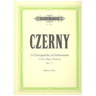 Czerny, C.: 24 Übungsstücke (5 Finger) Op. 777 