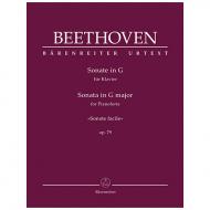 Beethoven, L. v.: Sonate Op. 79 G-Dur »Sonate facile« 