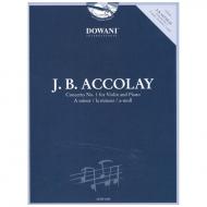 Accolay, J. B.: Violinkonzert Nr. 1 a-Moll (+CD) 
