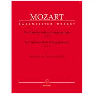 Mozart, W.A.: Die dreizehn frühen Streichquartette Bd.1 KV 80, 155, 156, 157 
