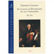 Cervetto, G.: Six Lessons or Divertiments Op.4 Vol.1 IV-VI 