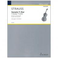Strauss, R.: Sonate F-Dur (Erstausgabe der 1. Fassung) 