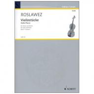 Roslawez, N. A.: Violinstücke Band 1 