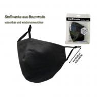 Stoffmaske schwarz 