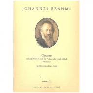Brahms, J.: Chaconne aus der Partita d-Moll von J. S. Bach BWV 1004 