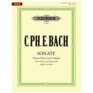Bach, C. Ph. E.: Violinsonate Wq 77 g-Moll 
