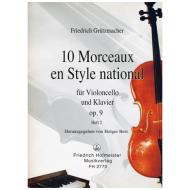 Grützmacher, F.: 10 Morceaux en Style national Op. 9 Heft 2 