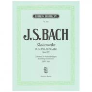 Bach, J. S.: Aria mit 30 Veränderungen (Goldberg-Variationen) BWV 988 (Busoni) 