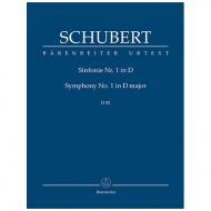 Schubert, F.: Sinfonie Nr. 1 D-Dur D 82 (1813) 