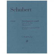 Schubert, F.: Streichquartett Op. 29 D 804 a-Moll (Rosamunde) 