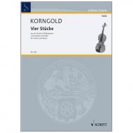 Korngold, E. W.: 4 Stücke Op. 11 