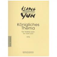 Yun, I.: Königliches Thema - nach dem »Musikalischen Opfer« von Bach 