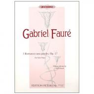 Fauré, G.: 3 Romances sans paroles Op. 17 