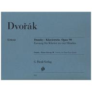 Dvořák, A.: Dumky – Klaviertrio Op. 90 zu 4 Händen 