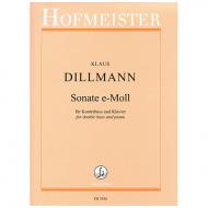 Dillmann, K.: Kontrabasssonate e-Moll 