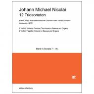 Nicolai, J. M.: 12 Triosonaten Band 2 (Nr. 7-12) 