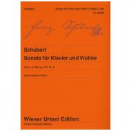 Schubert, F.: Sonate (Sonatine) D-Dur op. 137/1 