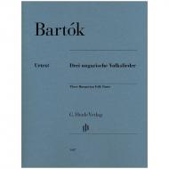 Bartók, B.: Drei ungarische Volkslieder BB 80b 