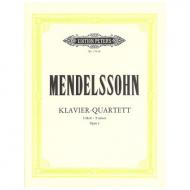 Mendelssohn Bartholdy, F.: Klavierquartett Nr. 2 f-Moll, Op. 2 