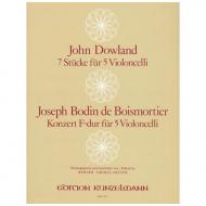 Dowland, J.: 7 Stücke / Boismortier, J. B. d.: Konzert F-Dur 