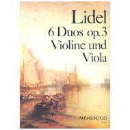 Lidel, A.: 6 Duos Op. 3 (Nr.1-3) 