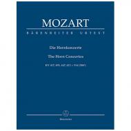 Mozart, W. A.: Die Hornkonzerte KV 417, 495, 447, 412 + 514 (386b) 