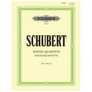 Schubert, F.: Streichquartette Band 1: a-moll D804, Es-Dur D87, E-Dur D353, d-moll D810 