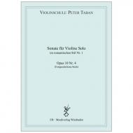 Taban, P.: Solosonate im Romantischen Stil Nr. 1 Op. 10/4 