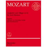 Mozart, W. A.: Larghetto und Allegro KV deest Es-Dur 