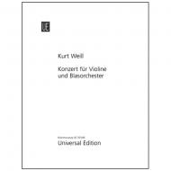 Weill, K.: Violinkonzert Op. 12 