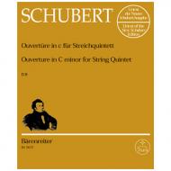 Schubert, F.: Ouvertüre (Quintett) D 8 c-Moll 