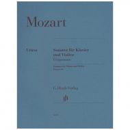 Mozart, W. A.: Violinsonaten - Fragmente 