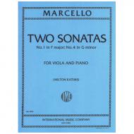 Marcello, B.: 2 Violasonaten in F-Dur & g-moll 