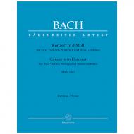 Bach, J. S.: Doppelkonzert für zwei Violinen, Streicher und Basso continuo d-Moll BWV 1043 