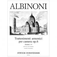 Albinoni, T.: Trattenimenti armonici per camera op.6 Nr.1-4 