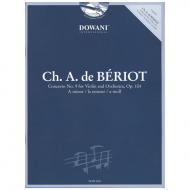 Bériot, Ch. d.: Violinkonzert Nr. 9 Op. 104 a-Moll (+2CDs) 