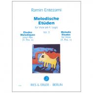 Entezami, R.: Melodische Etüden für Viola Band 3 