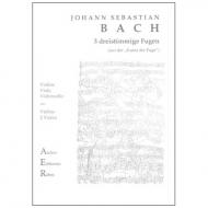 Bach, J.S.: Streichtrio: 3 dreistimmige Fugen aus der Kunst der Fuge 