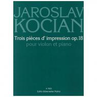 Kocián, J.: Trois pièces d'impression Op. 18 