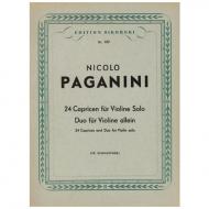 Paganini, N.: 24 Capricen und Duo für Violine allein 